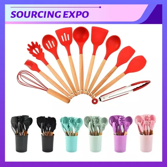 Usine de vente en gros d'ustensiles de cuisine en Silicone, outils de cuisine, accessoires de cuisine en Silicone, Gadgets de cuisine durables, accessoires de cuisine en Silicone, outil de cuisine