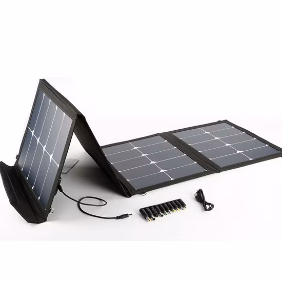 Chargeur de panneau solaire de couverture pliable portatif imperméable de silicium monocristallin de 40W 60W 80W